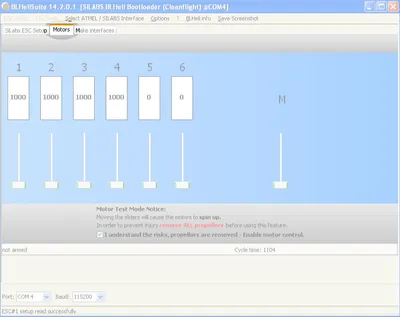 BlHeli CleanFlight ESC Calibration